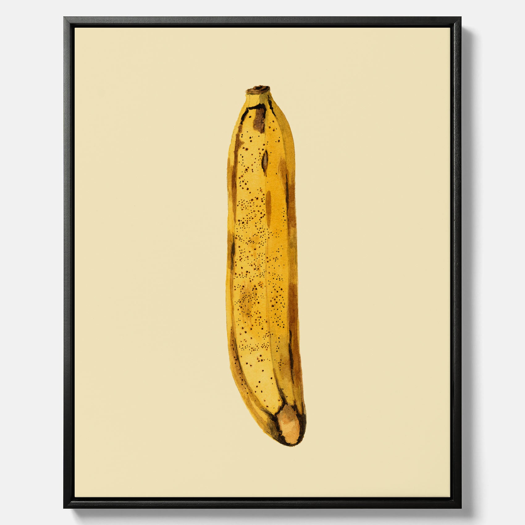 Kökstavla i canvas med en Banan Affisch – Poster med fruktmotiv, Plansch till köket, köksposter, tavla till kök