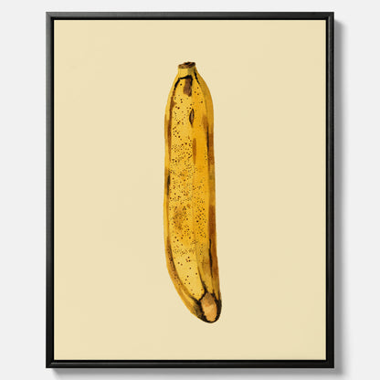 Kökstavla i canvas med en Banan Affisch – Poster med fruktmotiv, Plansch till köket, köksposter, tavla till kök
