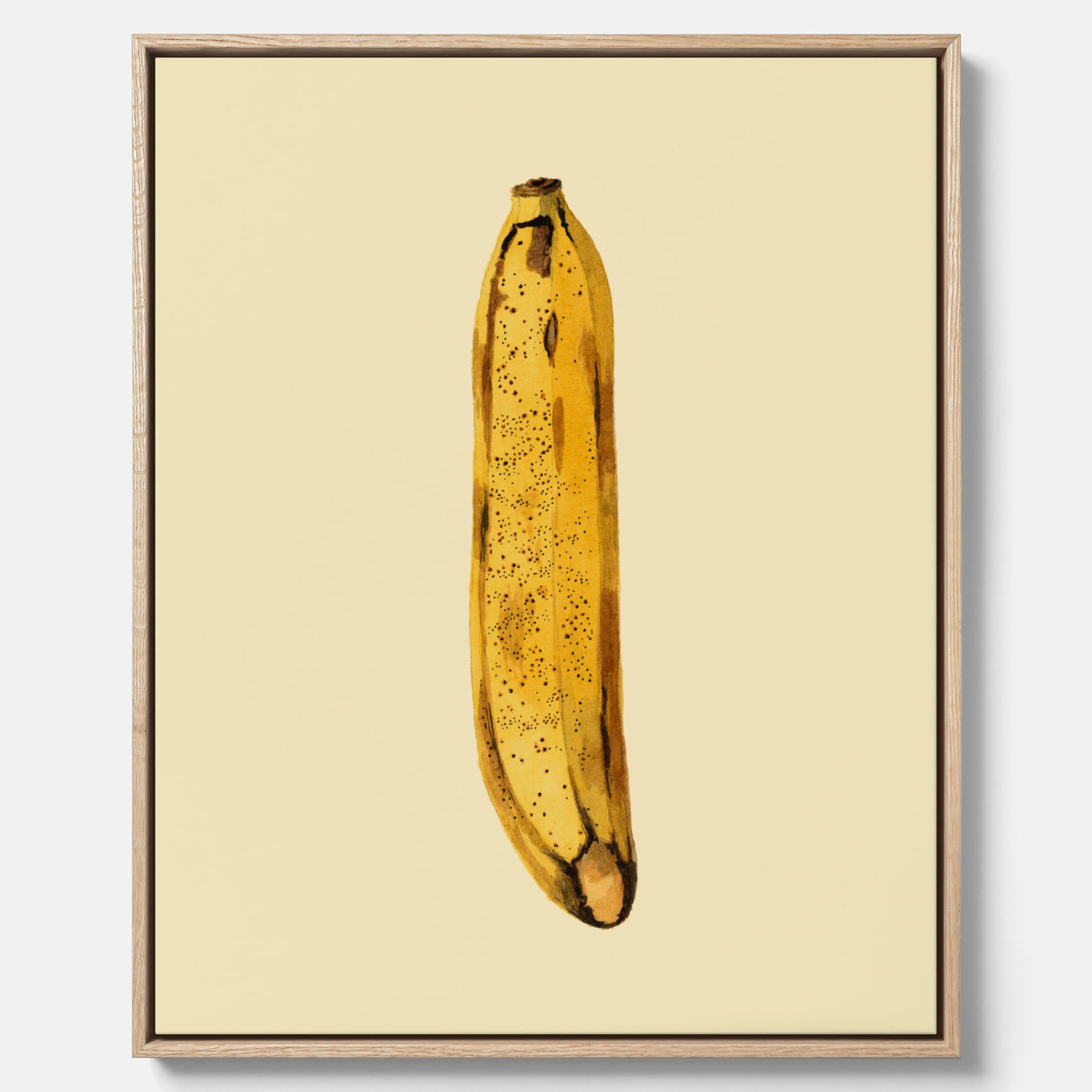 Kökstavla i canvas med en Banan Affisch – Poster med fruktmotiv, Plansch till köket, köksposter, tavla till kök