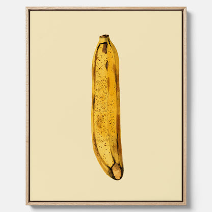 Kökstavla i canvas med en Banan Affisch – Poster med fruktmotiv, Plansch till köket, köksposter, tavla till kök