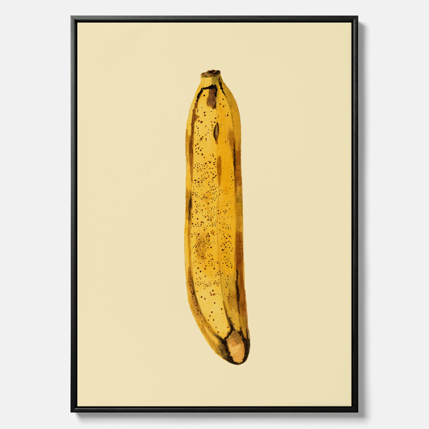 Kökstavla i canvas med en Banan Affisch – Poster med fruktmotiv, Plansch till köket, köksposter, tavla till kök