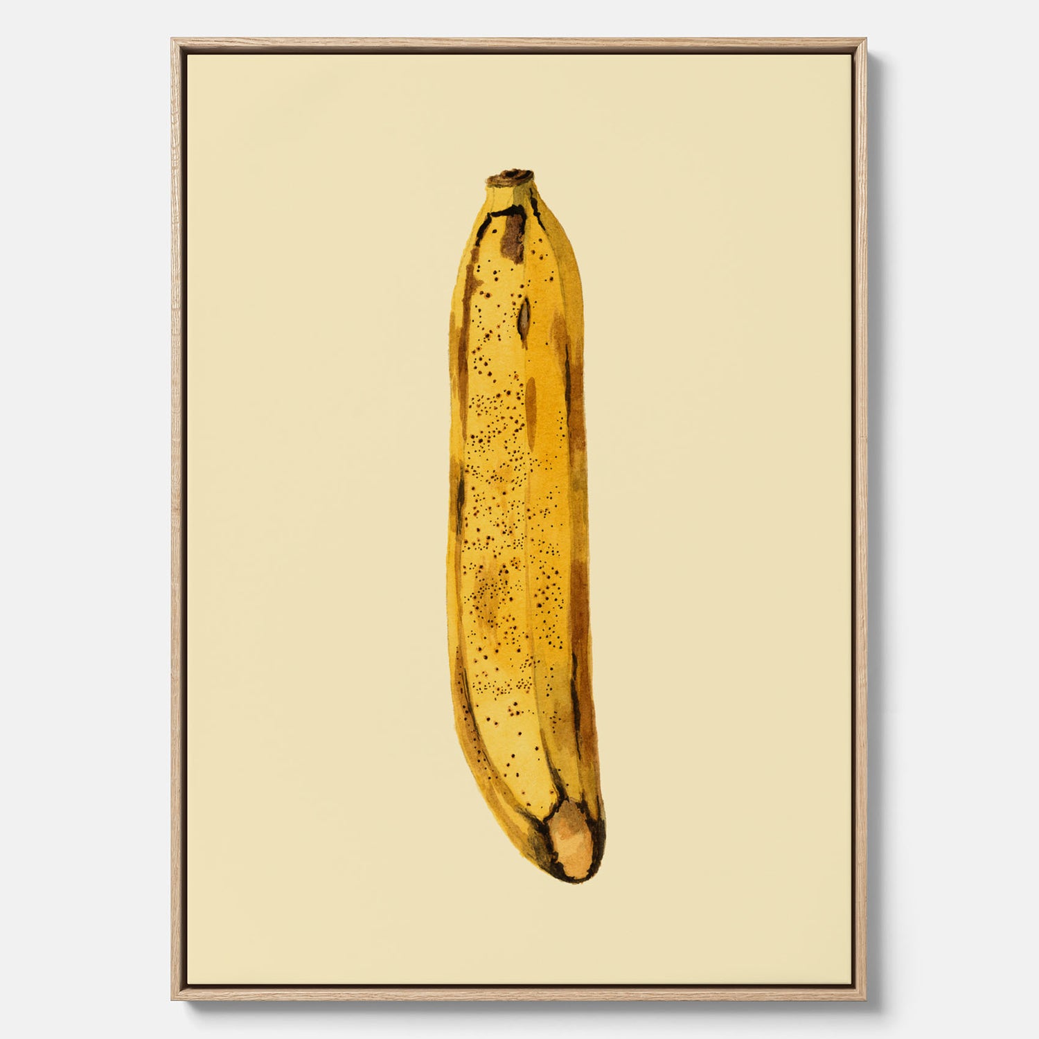 Kökstavla i canvas med en Banan Affisch – Poster med fruktmotiv, Plansch till köket, köksposter, tavla till kök