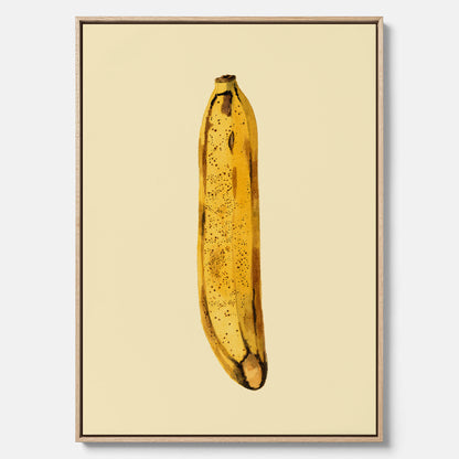 Kökstavla i canvas med en Banan Affisch – Poster med fruktmotiv, Plansch till köket, köksposter, tavla till kök