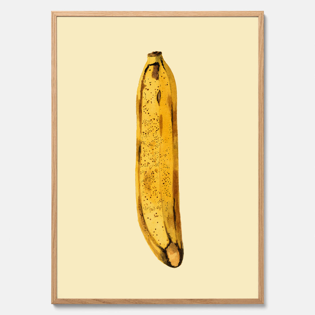 Kökstavla med en Banan Affisch – Poster med fruktmotiv, Plansch till köket, köksposter, tavla till kök