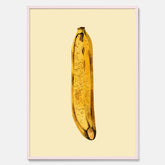 Kökstavla med en Banan Affisch – Poster med fruktmotiv, Plansch till köket, köksposter, tavla till kök