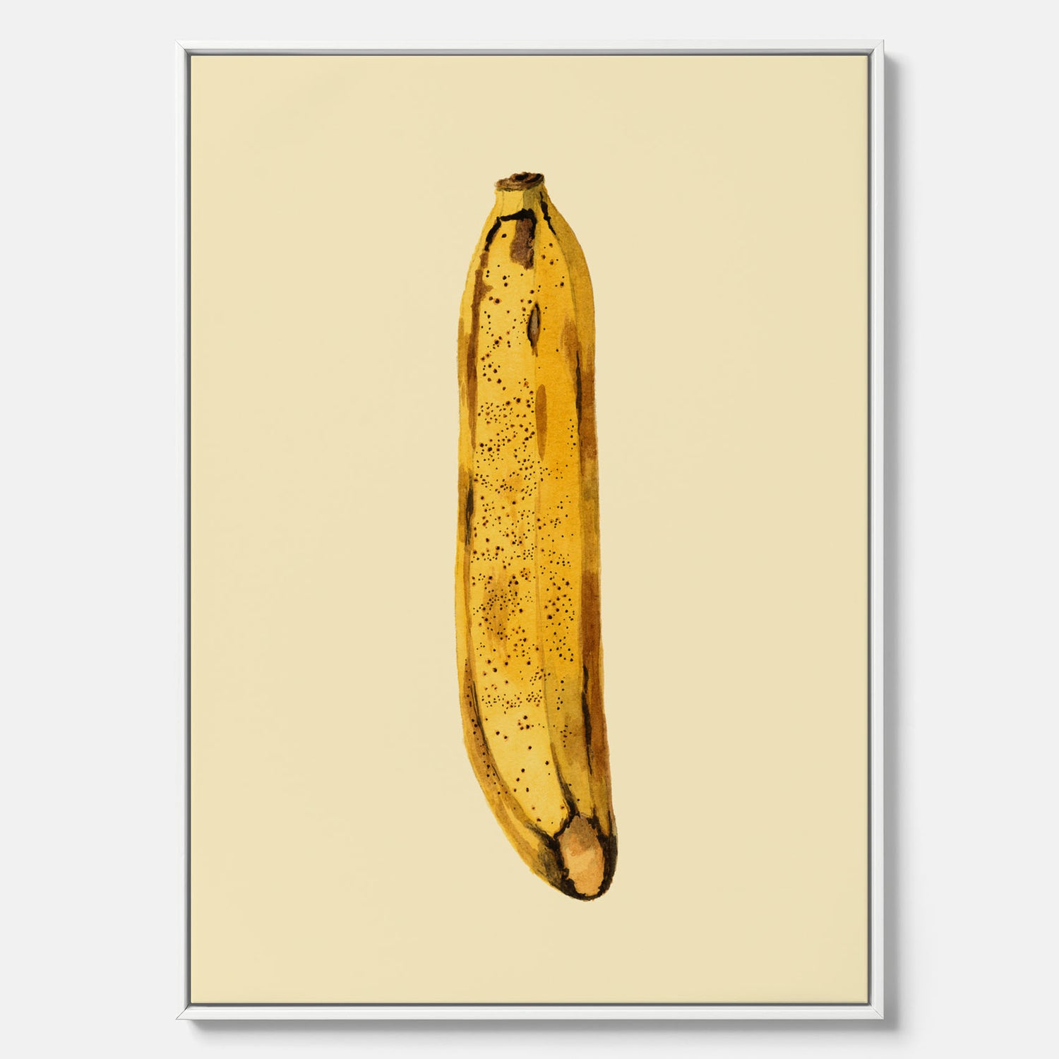 Kökstavla i canvas med en Banan Affisch – Poster med fruktmotiv, Plansch till köket, köksposter, tavla till kök
