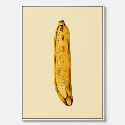 Kökstavla i canvas med en Banan Affisch – Poster med fruktmotiv, Plansch till köket, köksposter, tavla till kök