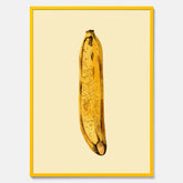 Kökstavla med en Banan Affisch – Poster med fruktmotiv, Plansch till köket, köksposter, tavla till kök