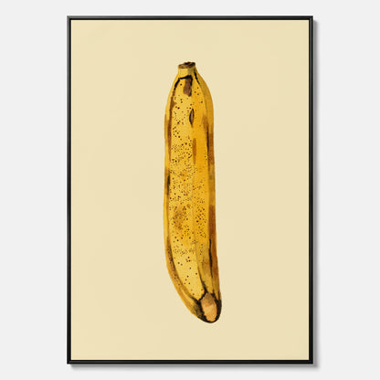 Kökstavla i canvas med en Banan Affisch – Poster med fruktmotiv, Plansch till köket, köksposter, tavla till kök