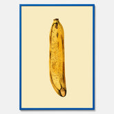 Kökstavla med en Banan Affisch – Poster med fruktmotiv, Plansch till köket, köksposter, tavla till kök