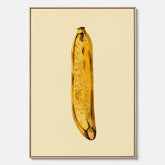 Kökstavla i canvas med en Banan Affisch – Poster med fruktmotiv, Plansch till köket, köksposter, tavla till kök