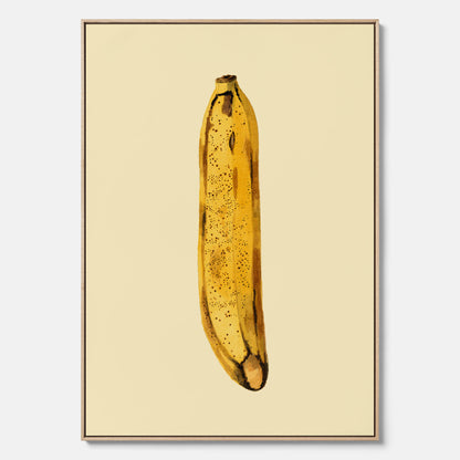 Kökstavla i canvas med en Banan Affisch – Poster med fruktmotiv, Plansch till köket, köksposter, tavla till kök