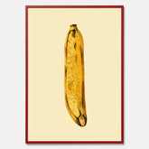 Kökstavla med en Banan Affisch – Poster med fruktmotiv, Plansch till köket, köksposter, tavla till kök