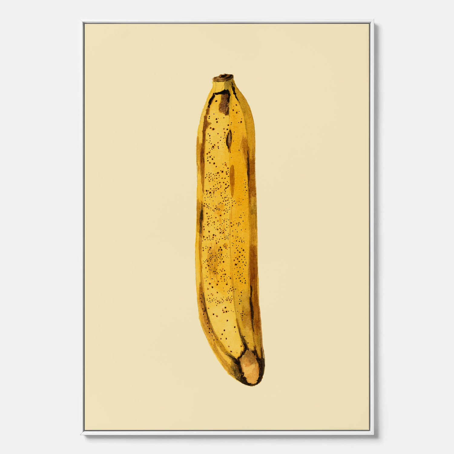 Kökstavla i canvas med en Banan Affisch – Poster med fruktmotiv, Plansch till köket, köksposter, tavla till kök