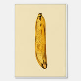 Kökstavla i canvas med en Banan Affisch – Poster med fruktmotiv, Plansch till köket, köksposter, tavla till kök