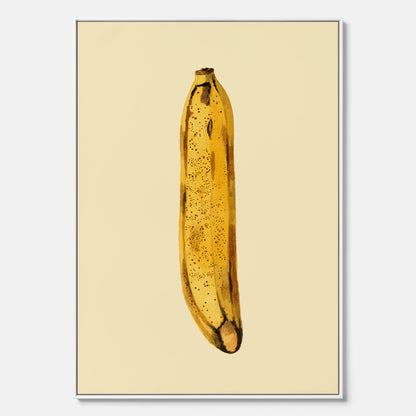Kökstavla i canvas med en Banan Affisch – Poster med fruktmotiv, Plansch till köket, köksposter, tavla till kök