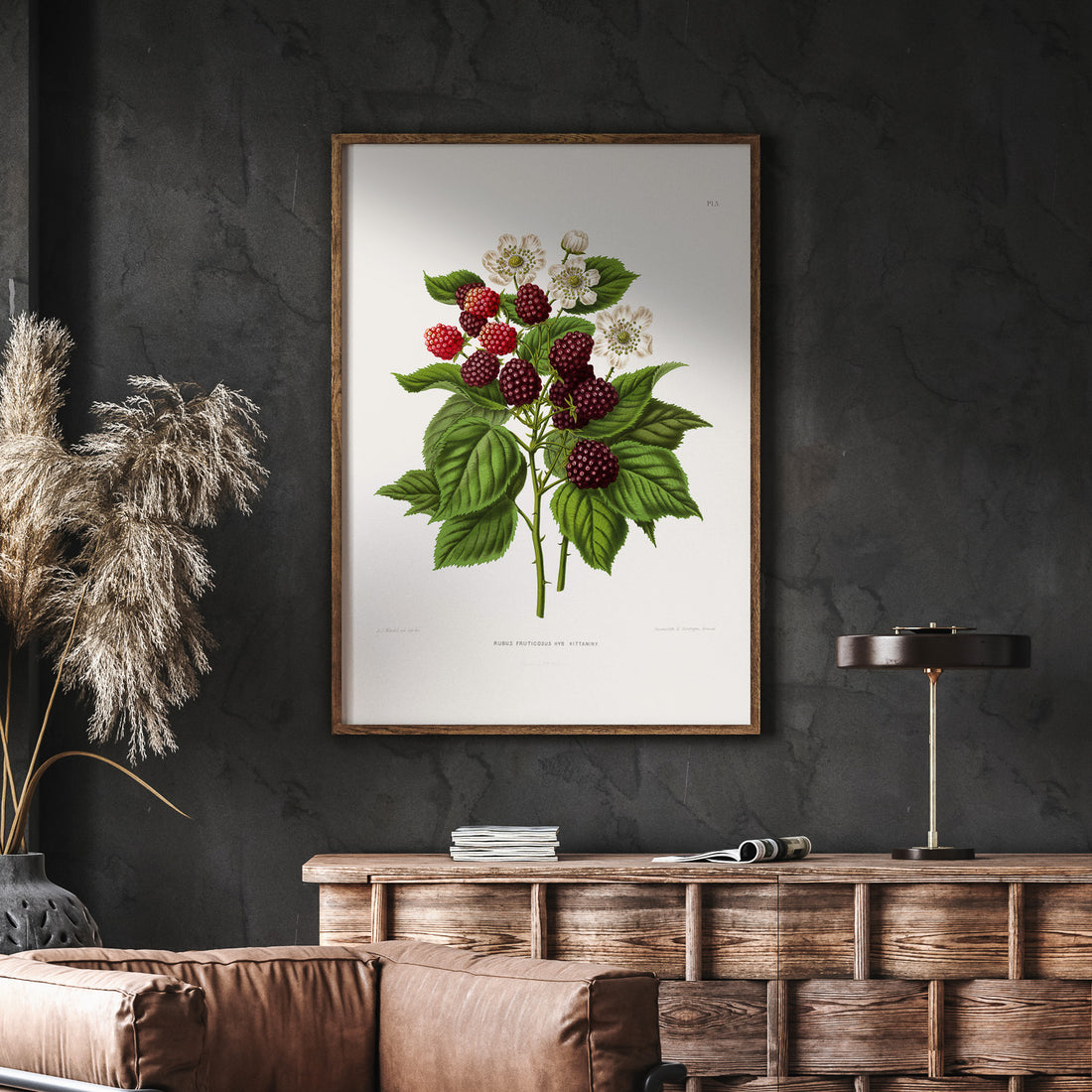 Kökstavla med Björnbär poster  – Köksposter, tavla till kök med björnbär, kökstavla, poster till kök
