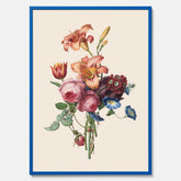 Vintageposter som visar en vacker illustration av en bukett blommor som är skapad av konstnären Henriëtte Geertruida Knip
