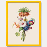 Vintageposter som visar en vacker illustration av en bukett blommor, skapad av den nederländska konstnären Henriëtte Geertruida Knip