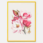 Magnolia Campbellii poster, botanisk vintage-tavla