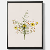 Vintageprint på canvas med en botanisk illustration föreställande nejlikglim, även kallad &