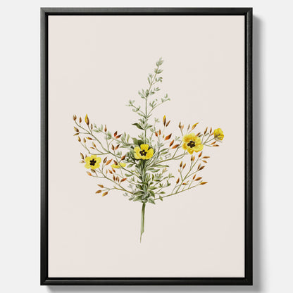 Vintageprint på canvas med en botanisk illustration föreställande nejlikglim, även kallad &