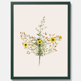 Vintageposter med en botanisk illustration föreställande nejlikglim, även kallad &