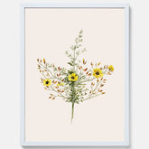 Vintageposter med en botanisk illustration föreställande nejlikglim, även kallad &