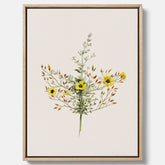 Vintageprint på canvas med en botanisk illustration föreställande nejlikglim, även kallad &