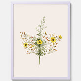 Vintageposter med en botanisk illustration föreställande nejlikglim, även kallad &