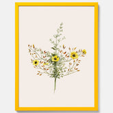 Vintageposter med en botanisk illustration föreställande nejlikglim, även kallad &