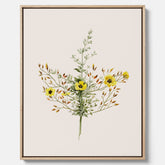 Vintageprint på canvas med en botanisk illustration föreställande nejlikglim, även kallad &