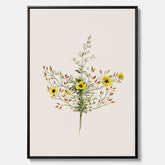 Vintageprint på canvas med en botanisk illustration föreställande nejlikglim, även kallad &