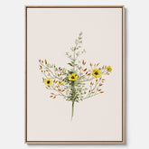 Vintageprint på canvas med en botanisk illustration föreställande nejlikglim, även kallad &