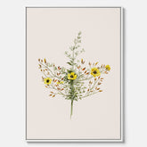 Vintageprint på canvas med en botanisk illustration föreställande nejlikglim, även kallad &
