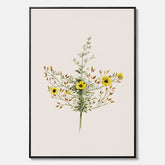Vintageprint på canvas med en botanisk illustration föreställande nejlikglim, även kallad &