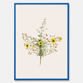 Vintageposter med en botanisk illustration föreställande nejlikglim, även kallad &