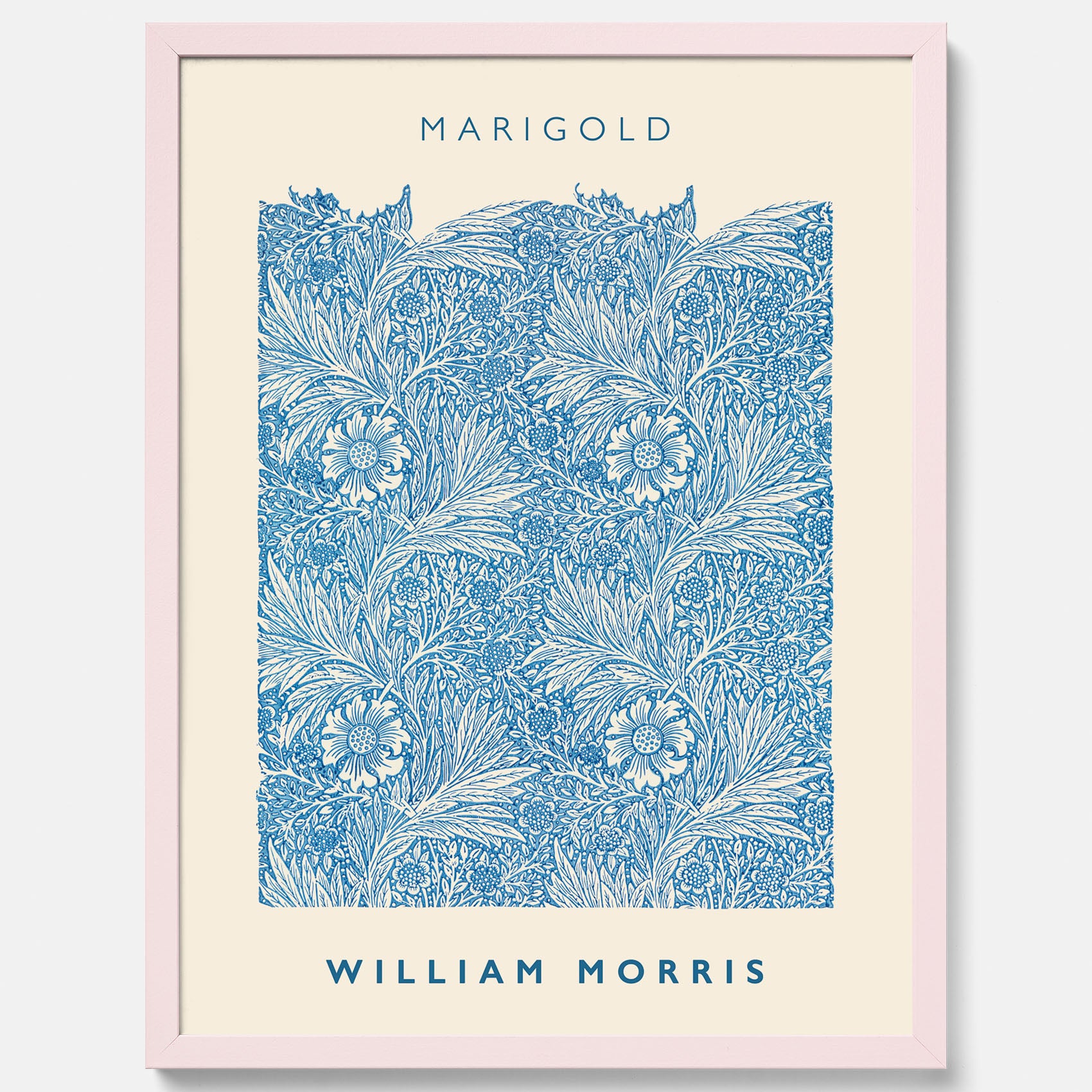 William Morris poster med motivet Marigold. Affisch med William Morris-motiv.