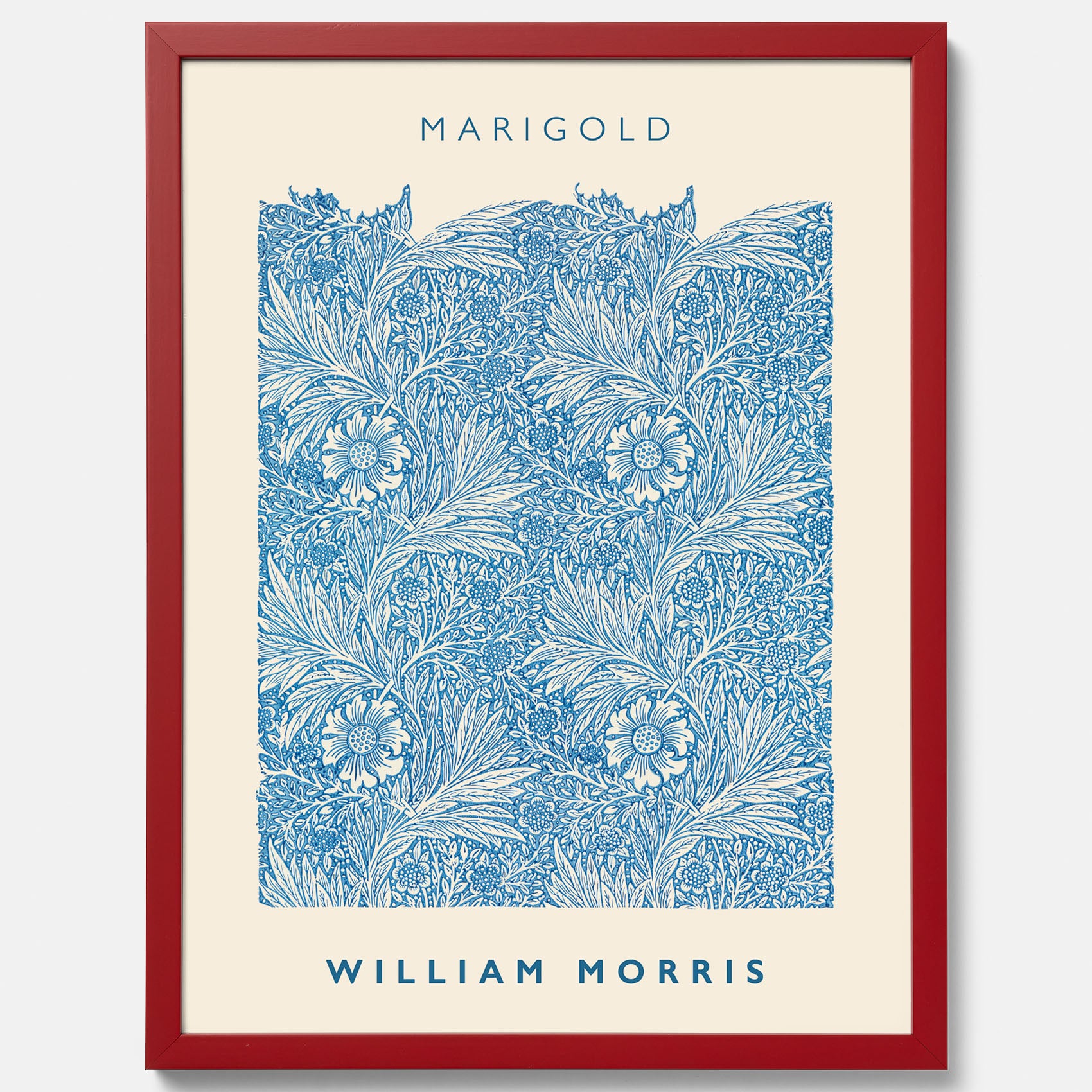 William Morris poster med motivet Marigold. Affisch med William Morris-motiv.