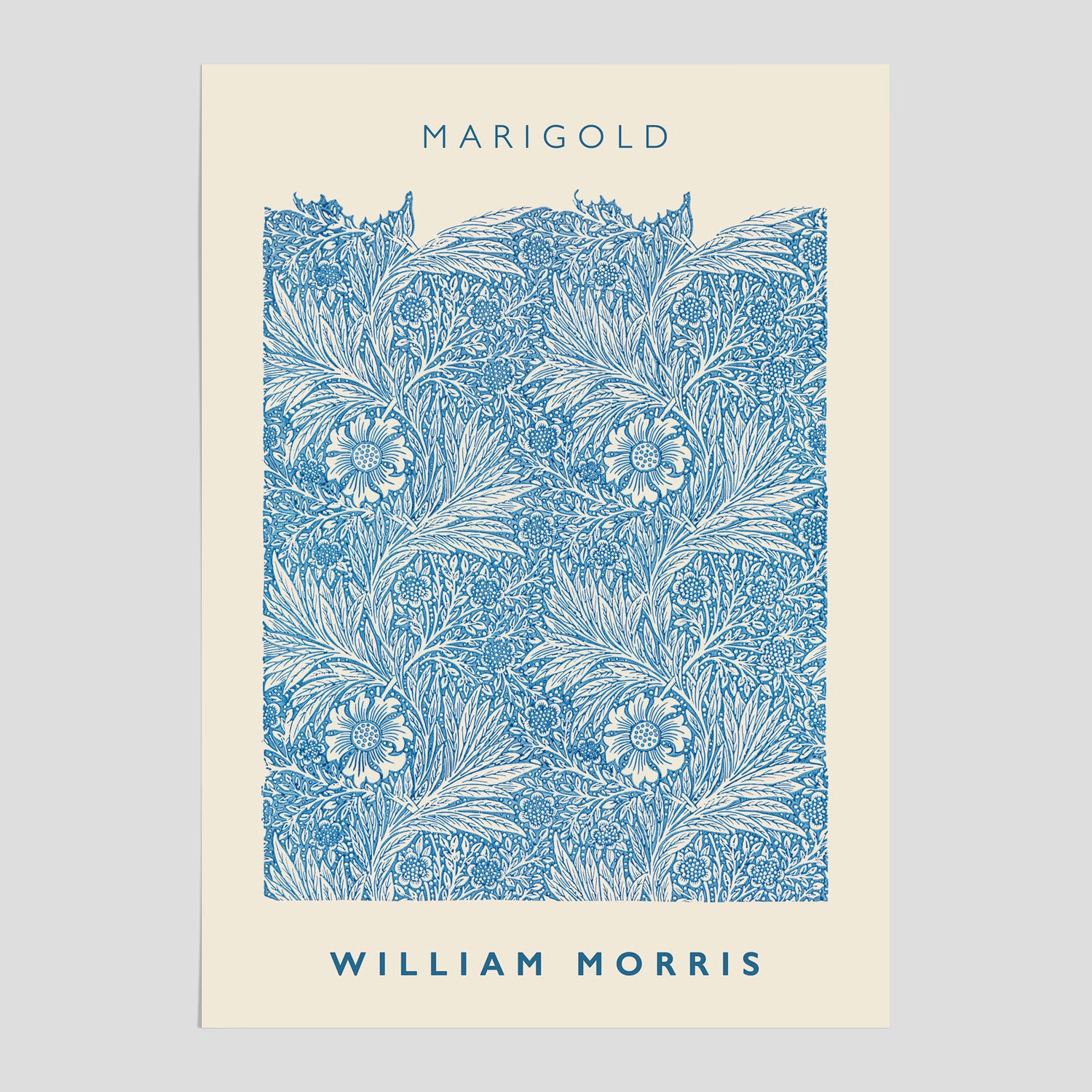 William Morris poster med motivet Marigold. Affisch med William Morris-motiv.