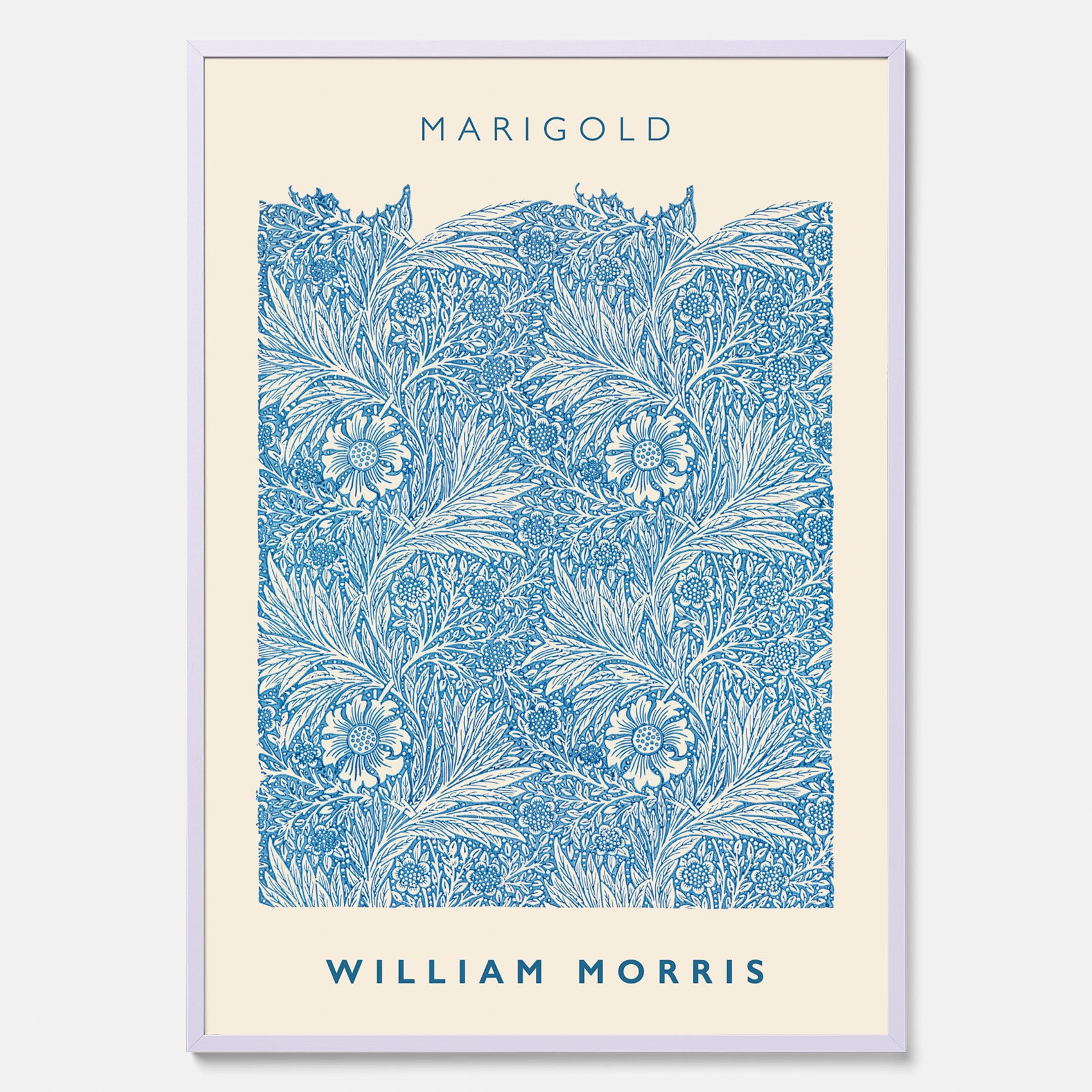 William Morris poster med motivet Marigold. Affisch med William Morris-motiv.