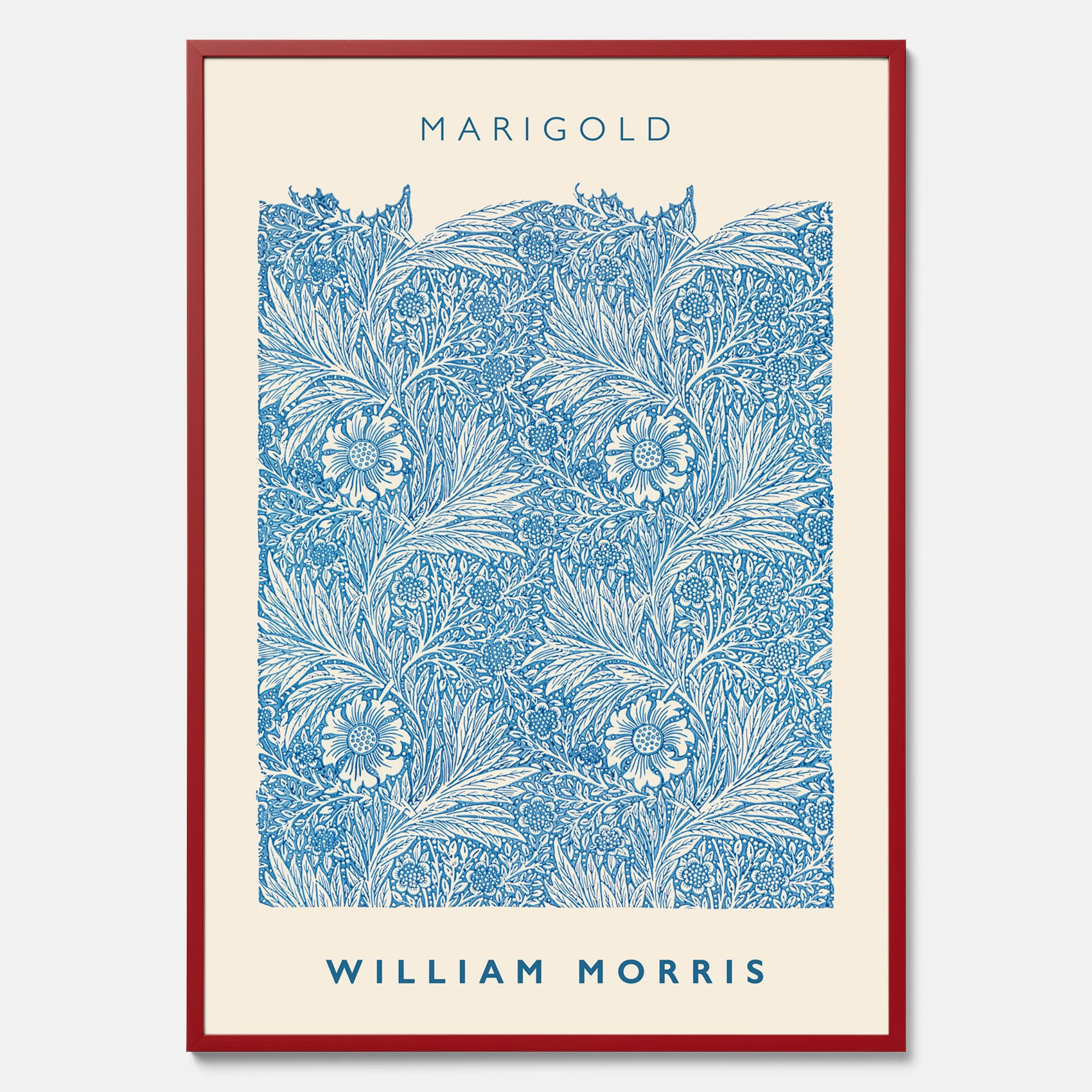 William Morris poster med motivet Marigold. Affisch med William Morris-motiv.