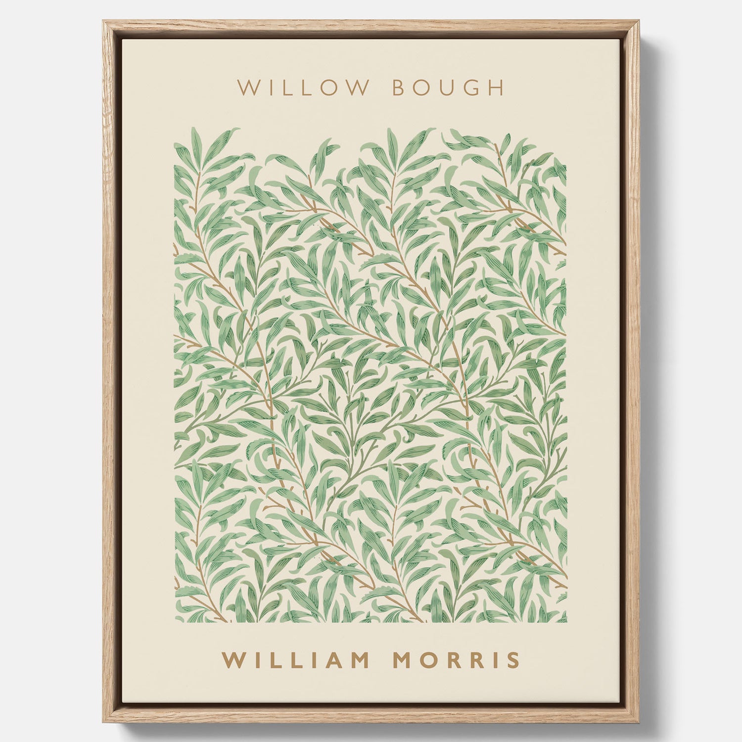 William Morris canvas med motivet Willow Bough. Affisch med William Morris-motiv.