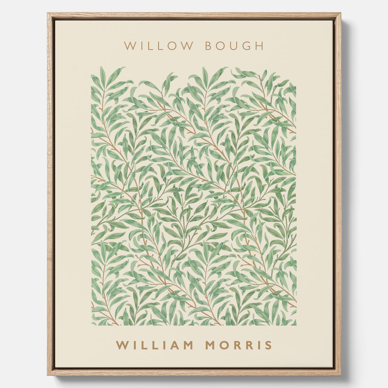 William Morris canvas med motivet Willow Bough. Affisch med William Morris-motiv.