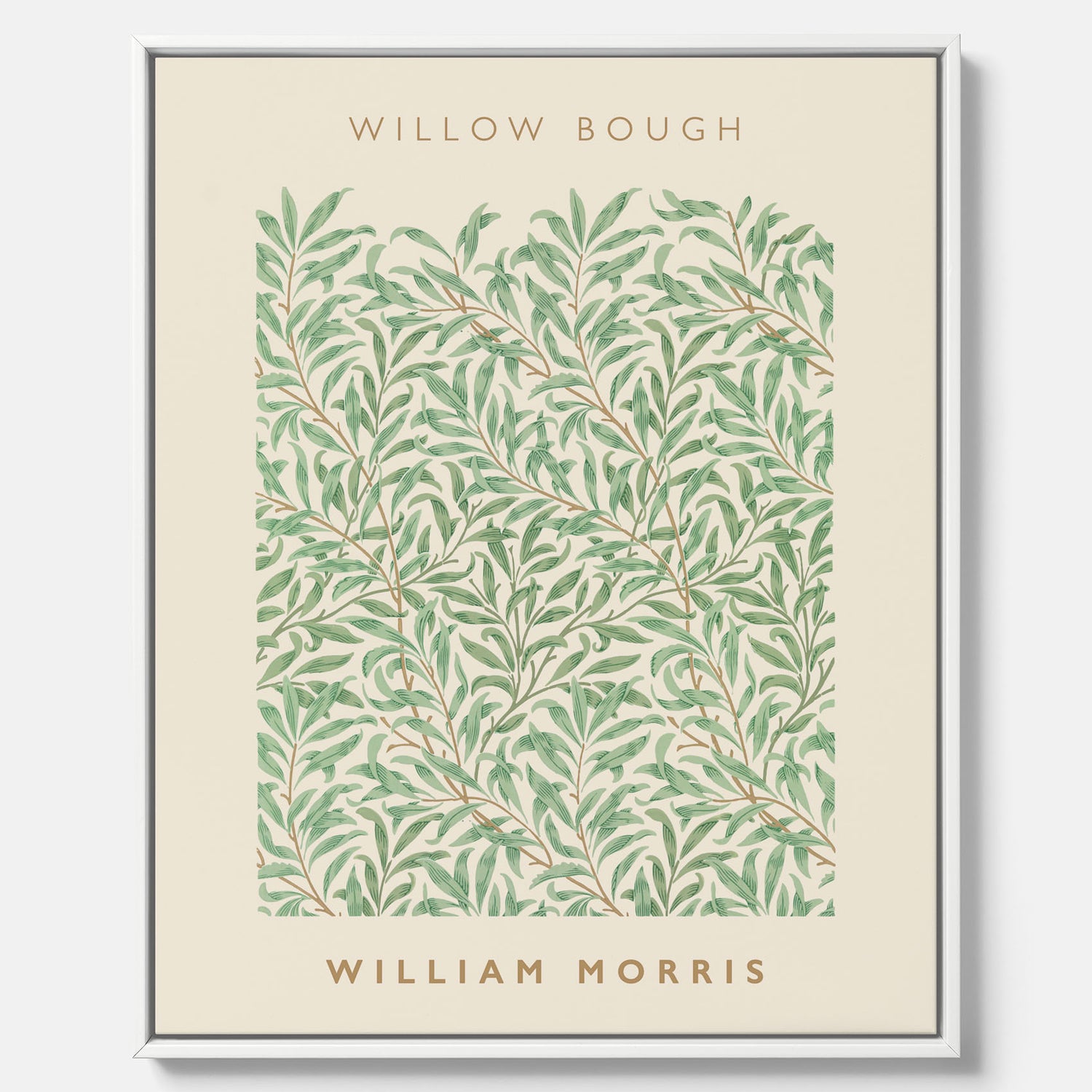 William Morris canvas med motivet Willow Bough. Affisch med William Morris-motiv.