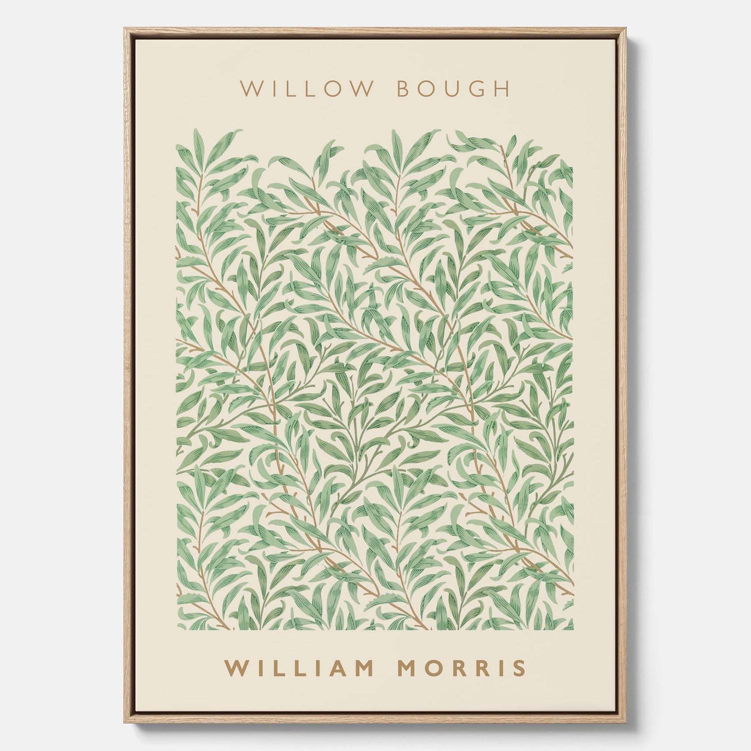 William Morris canvas med motivet Willow Bough. Affisch med William Morris-motiv.