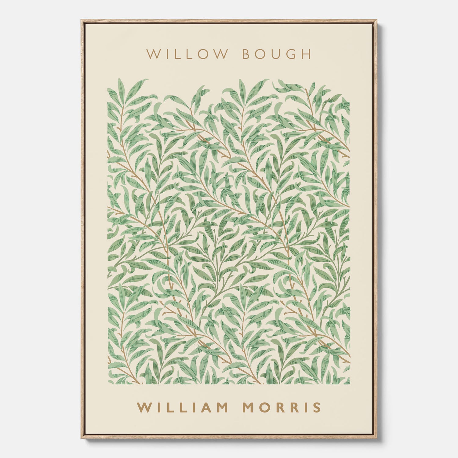 William Morris canvas med motivet Willow Bough. Affisch med William Morris-motiv.