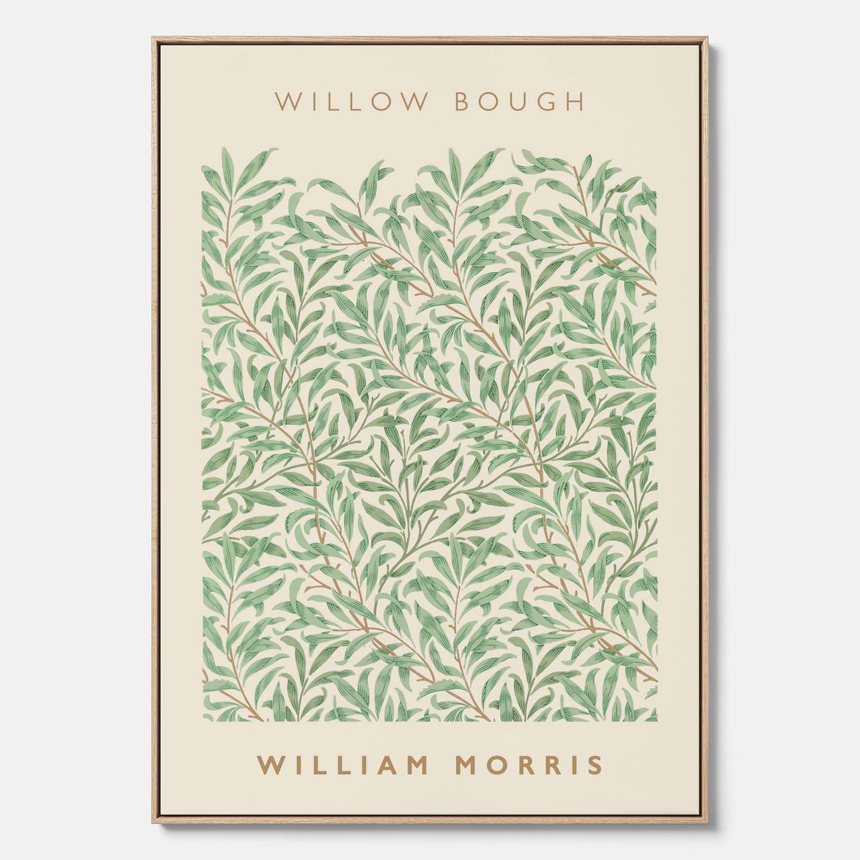 William Morris canvas med motivet Willow Bough. Affisch med William Morris-motiv.