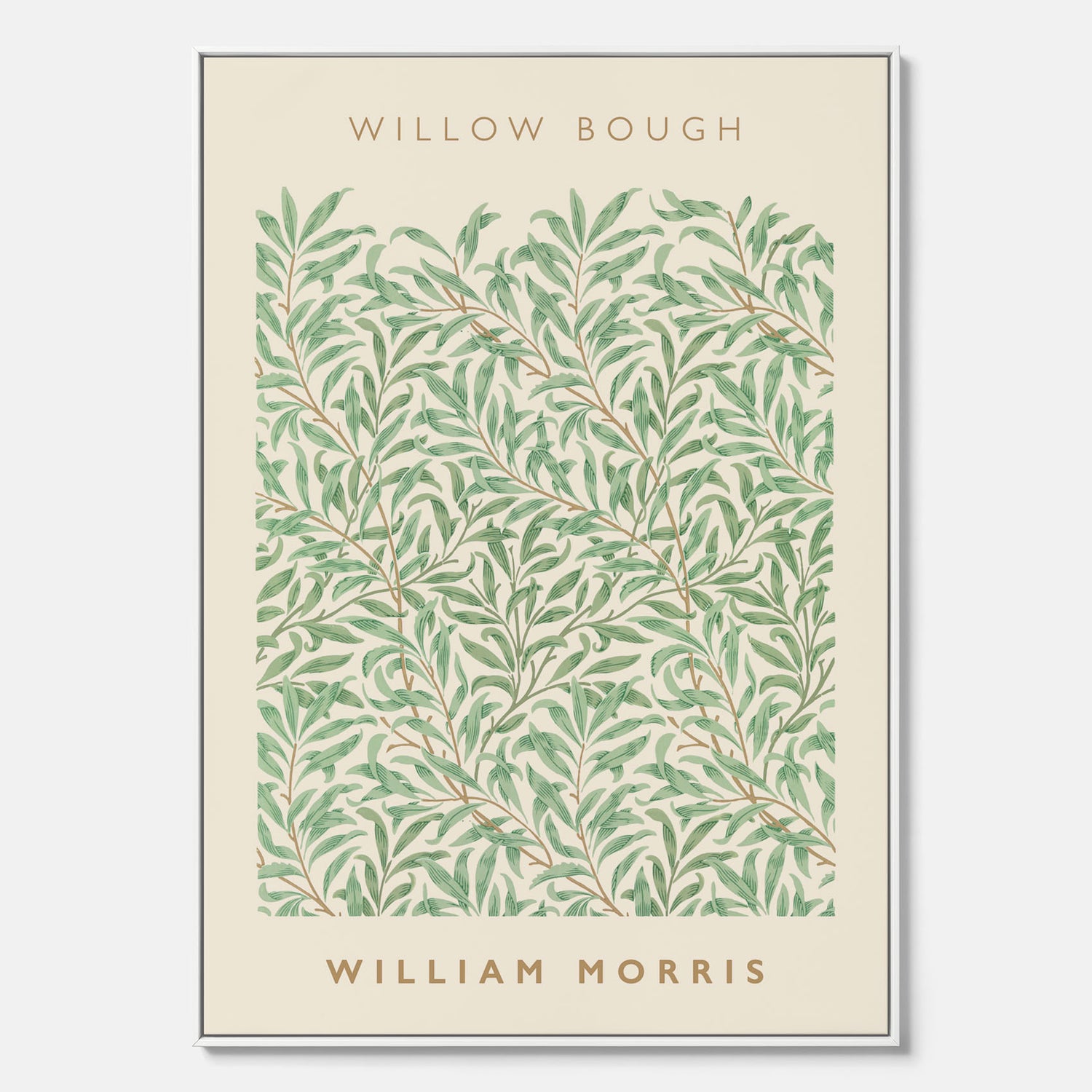 William Morris canvas med motivet Willow Bough. Affisch med William Morris-motiv.