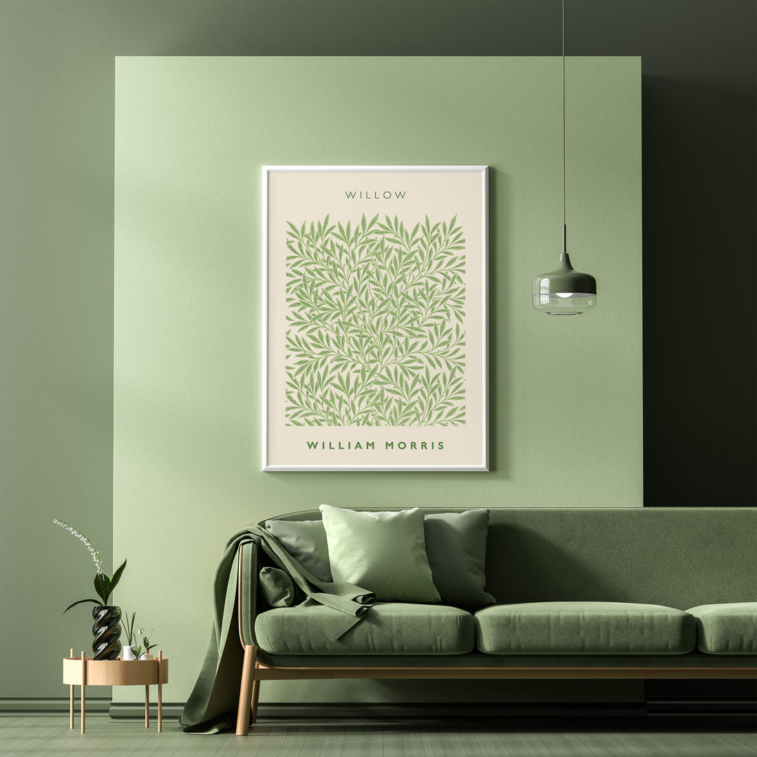 William Morris poster med motivet Willow. Affisch med William Morris-motiv.